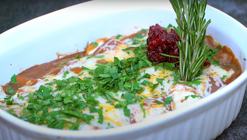 Thanksgiving Leftoevers Turkey Enchiladas - Kamado Joe