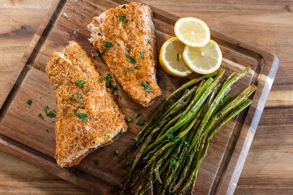 Grilled Parmesan Crusted Red Fish