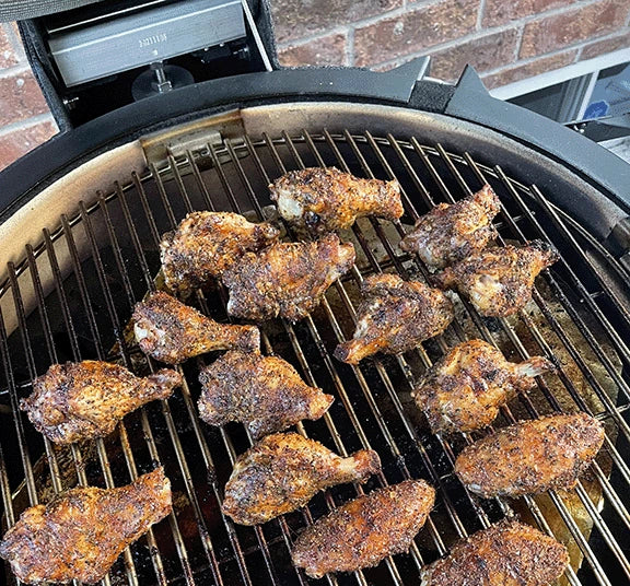 Garlic Parmesan Wings on the Pellet Joe