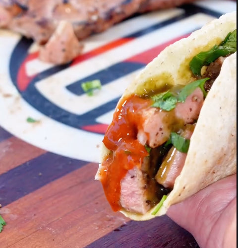 Quick “Carne Asada” Iberico Tacos
