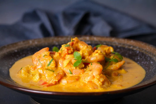 Coconut Curry Bowl using the Karbon Steel Paella Pan