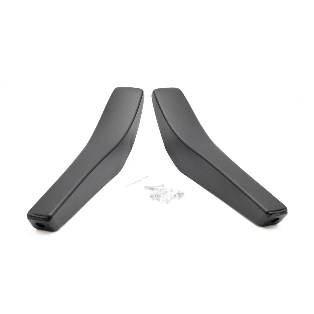 2 curved, black cart legs