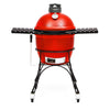 A Classic Joe II grill with a wheeled cart, 2 side shelves, and a Kontrol Tower top vent
