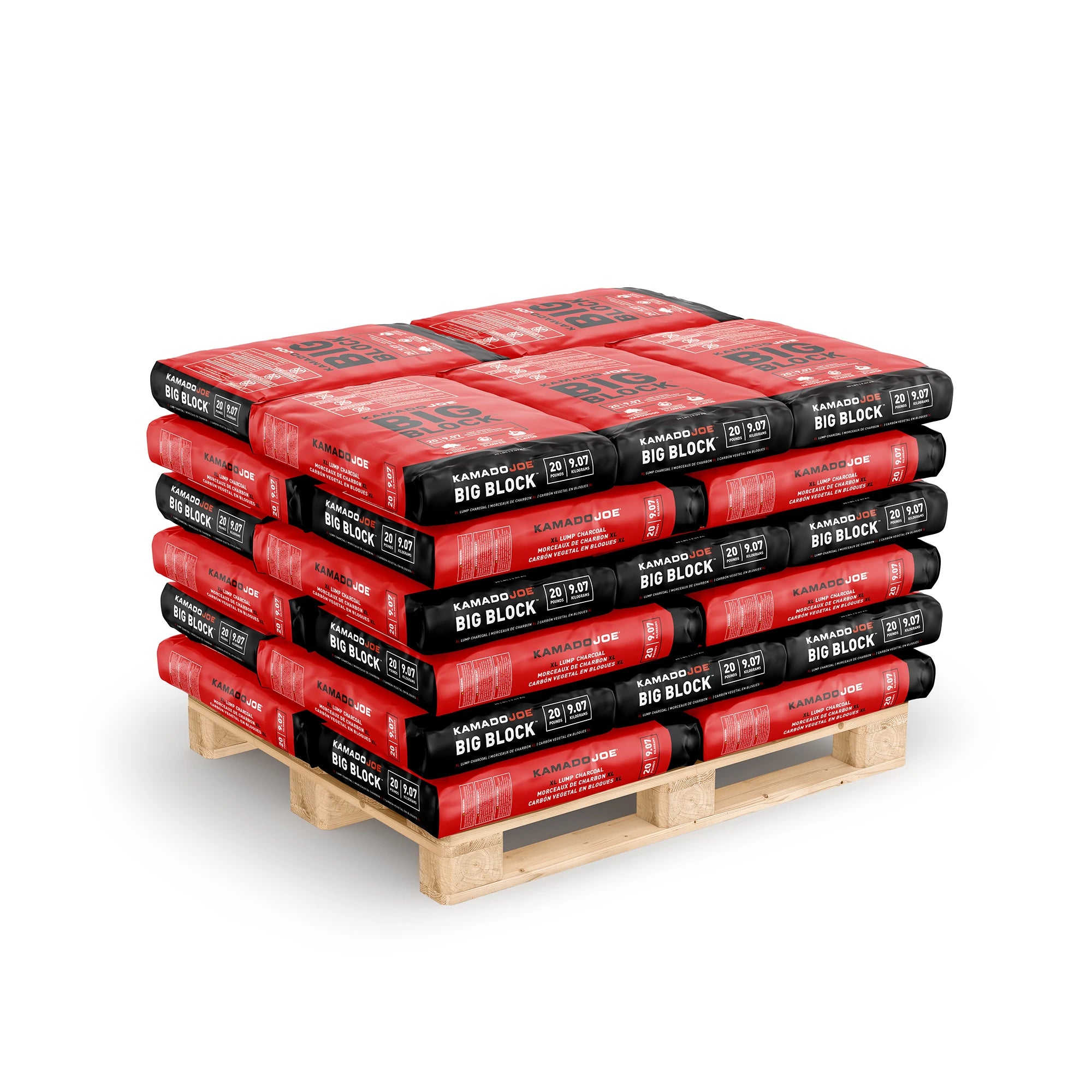 Big Block XL Lump Charcoal 20lb bags --- Bulk - Kamado Joe