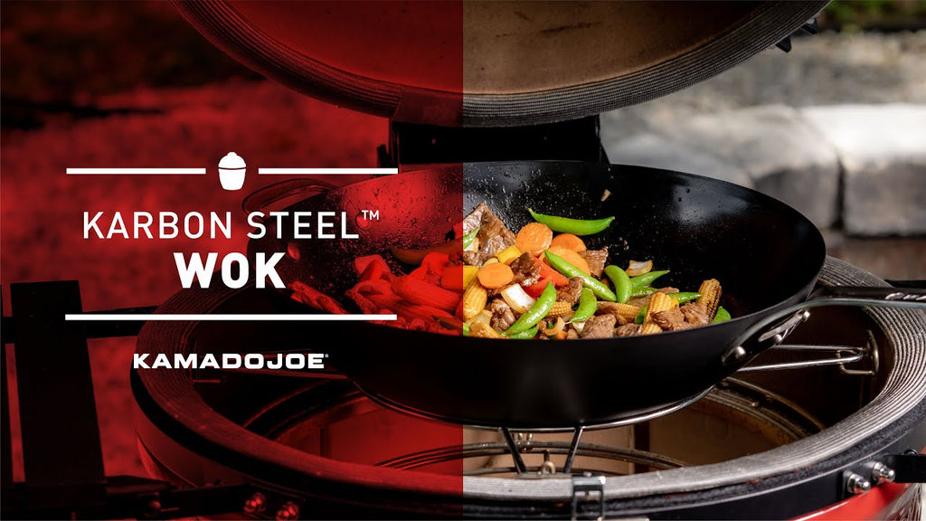 Kamado Joe Karbon Steel Non-Stick Pre-Seasoned Wok - KJ15124922