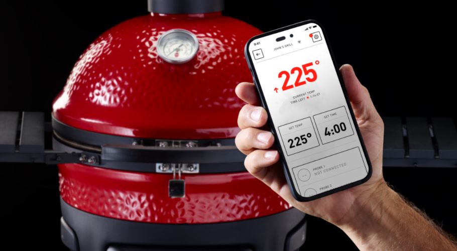 Kamado-style connected cooking product visual