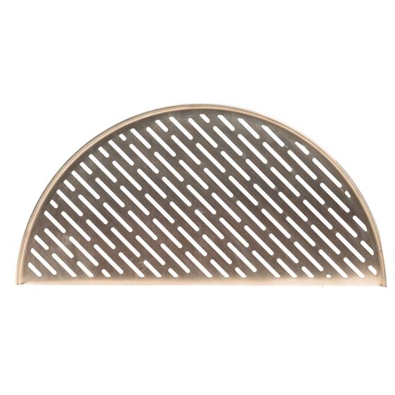 Half Moon Stainless Steel Cooking Grate, designed for fish and vegetables