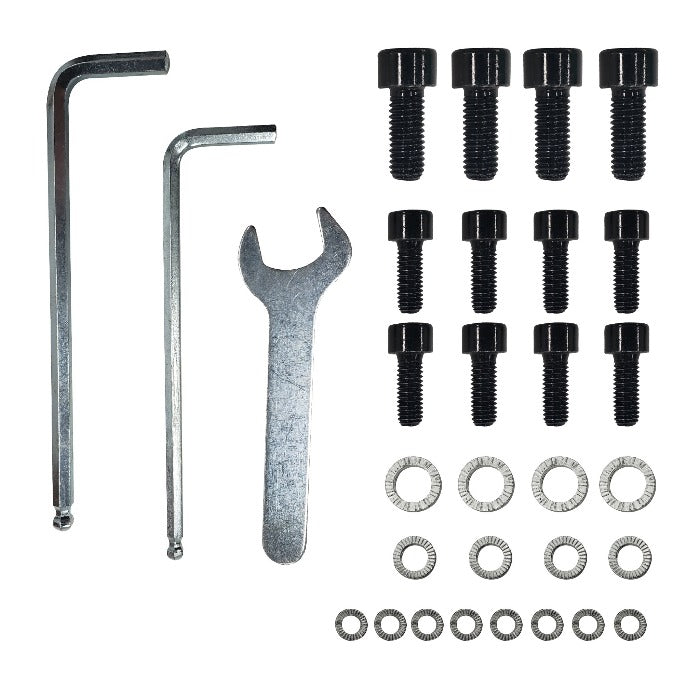 Assorted nuts, washers and wrenches for Big Joe III carts