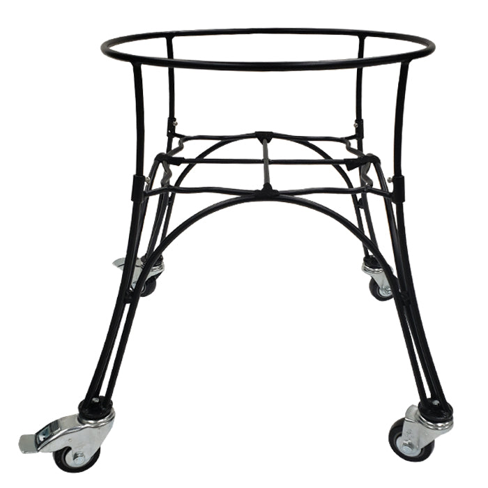 Decorative metal cart with locking casters for Classic Joe